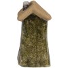 Clayre & Eef 6CE1779 Dekorativní keramické srdce ve venkovském stylu zelené hnědé 5x5x10 cm
