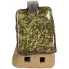 Clayre & Eef 6CE1780 Dekorace domeček hnědozelená keramika 7x6x9 cm