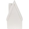 Clayre & Eef 6CE1794 Dekorace dům LED porcelán béžová 9x6x15 cm