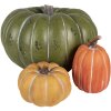 Clayre & Eef 6MG0046 Dekorativní dýně zelená šedá Ø 35x21 cm Oxid hořečnatý