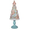 Clayre & Eef 5PR0136 Dekorativní domeček Pastelové barvy Modrá Růžová Ø 24x59 cm Polyresin