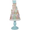Clayre & Eef 5PR0136 Dekorativní domeček Pastelové barvy Modrá Růžová Ø 24x59 cm Polyresin