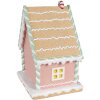 Clayre & Eef 6PR4263 Dekorativní domeček růžový 20x16x25 cm Vánoce z polyresinu