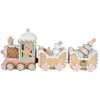 Clayre & Eef 6PR4266 Dekorace Vlak Béžová Růžová 45x12x19 cm Polyresin