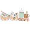 Clayre & Eef 6PR4266 Dekorace Vlak Béžová Růžová 45x12x19 cm Polyresin