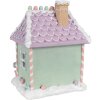 Clayre & Eef 6PR4267 Dekorativní domeček Vánoce Zelená Růžová Fialová 17x14x21 cm