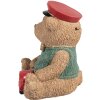 Clayre & Eef 6PR4277 Pokladnička na peníze Medvěd hnědozelená Polyresin 15x13x19 cm
