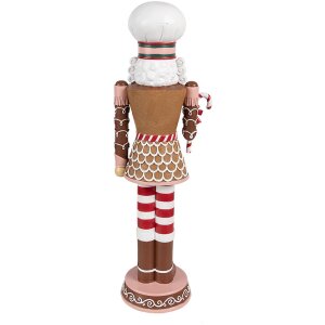 Clayre & Eef 6PR4256 Dekorace Louskáček hnědý růžový 15x12x46 cm