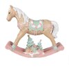 Clayre & Eef 6PR4260 Dekorativní houpací kůň béžový 41x10x37 cm Polyresin Venkovský dům