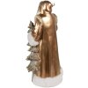 Clayre & Eef 6PR4279 Vánoční dekorace Zlatá barva 25x18x50 cm Polyresin
