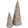 Clayre & Eef 6PR4288 Dekorativní stromek bílá béžová Ø 13x30 cm Venkovský dům Polyresin