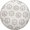 Clayre & Eef Malý talíř 20 cm porcelánový bílý šedý s motivem kočky venkovský styl