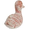 Clayre & Eef 6TE0552 Dekorace Duck Grey Red 15x8x12 cm Stone Antique