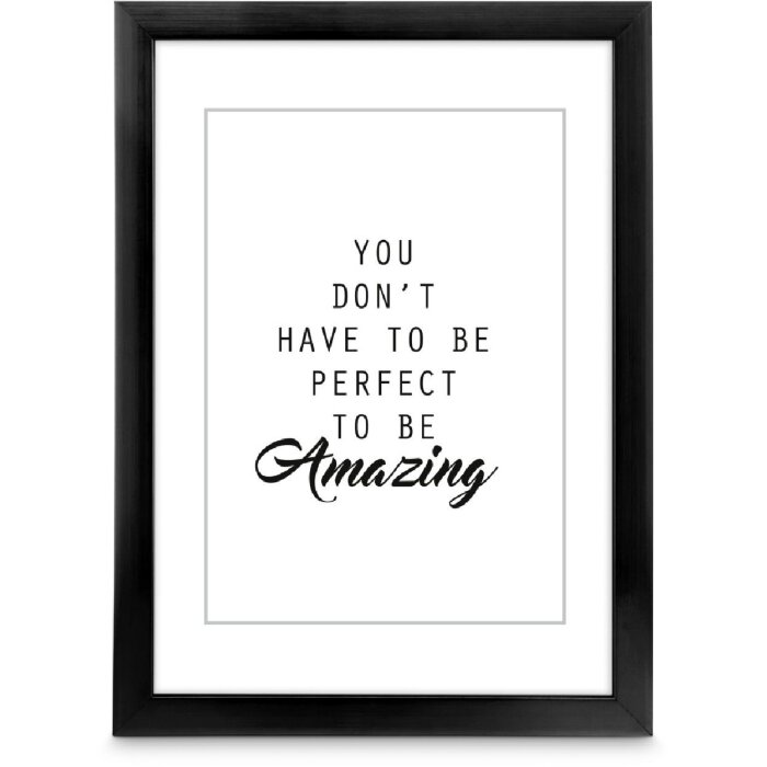 Plastový rám Hama Chiaro Black 40 x 50 cm Nástěnný obrazový rám