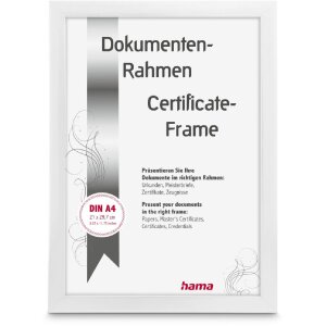 Hama Plastový rám Chiaro White 21 x 29,7 cm...