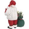 Clayre & Eef 65599 Vánoční dekorace Father Christmas White Red 18x13x27 cm