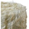 Clayre & Eef 65730 Stolička bílá hnědá dřevo textil Ø 32x40 cm kulatá
