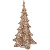 Clayre & Eef 6PR3905GG Vánoční stromek LED hnědý béžový 26x23x42 cm 3xAA