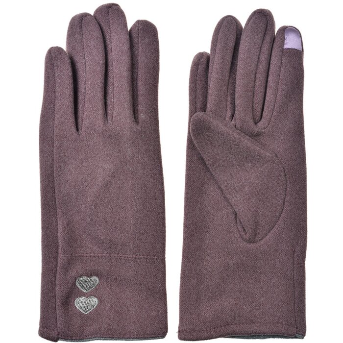 Juleeze JZGL0104 Rukavice 9x23x1 cm fialové 100% polyester elegantní