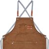 Clayre & Eef KT041.045 Zástěra hnědá 63x75 cm 100% polyester