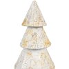 Clayre & Eef 65868 Vánoční stromeček Ø12x32 cm Bílá hnědá Železné dřevo