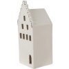 Clayre & Eef 6CE1598M LED dekorativní domeček béžově zlatý 7x6x16 cm porcelán venkovský styl