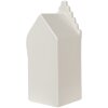Clayre & Eef 6CE1598M LED dekorativní domeček béžově zlatý 7x6x16 cm porcelán venkovský styl