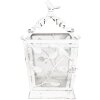 Clayre & Eef 6Y5670 Lucerna Antique White Metal Glass 20x20x35cm