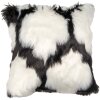 Clayre & Eef KT021.352 Povlak na polštář bílý černý 45x45 cm Polyester