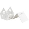 Clayre & Eef 6CE1740 Stojánek na čajovou svíčku House Porcelain White 9x7x8 cm