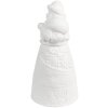Clayre & Eef 6CE1748 Vánoční dekorace z porcelánu LED Ø9x19cm 3xAAA