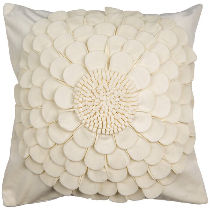 Clayre & Eef KT021.362 Povlak na polštář béžový květinový vzor 45x45 cm Polyester