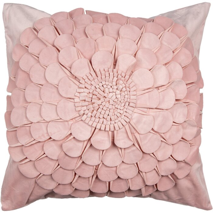 Clayre & Eef KT021.363 Povlak na polštář růžový 45x45 cm Polyester Square