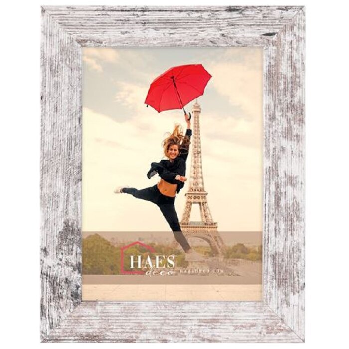 Rámeček na obraz Haes Deco SP001136 Paris White Brown 13x18 cm akrylové sklo se vzhledem dřeva