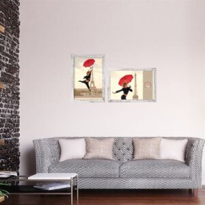 Rámeček na obrazy Haes Deco SP001416 Paris White Brown 40x60 cm akrylové sklo se vzhledem dřeva