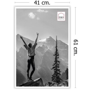 Plastový fotorámeček Haes Deco EF9W Easy Frame White 40x60 cm umělecké sklo sklo