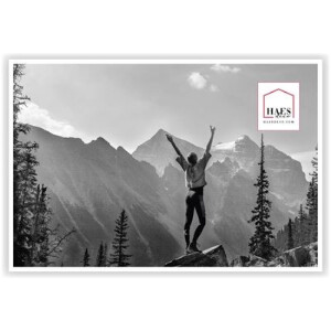 Plastový fotorámeček Haes Deco EF9W Easy Frame White 40x60 cm umělecké sklo sklo