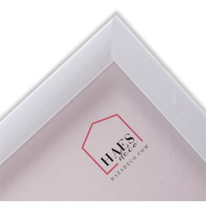 Haes Deco EF18W Plastový fotorámeček bílý 50x50 cm s uměleckým sklem