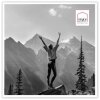 Haes Deco EF18W Plastový fotorámeček bílý 50x50 cm s uměleckým sklem