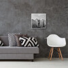 Haes Deco EF18W Plastový fotorámeček bílý 50x50 cm s uměleckým sklem