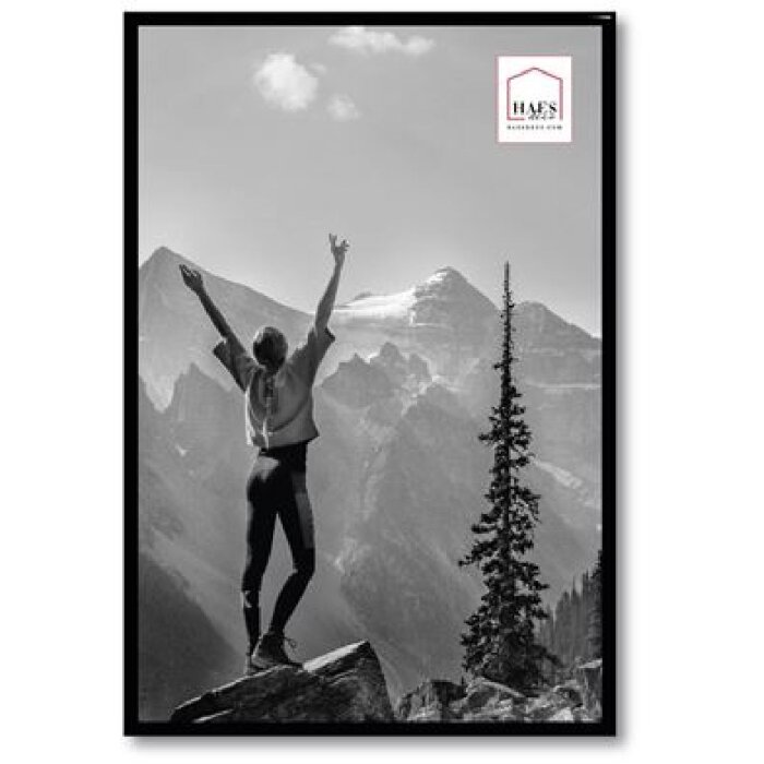 Haes Deco plastový fotorámeček Easy Frame Black 30x45 cm zaoblený profil