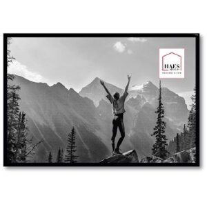 Haes Deco plastový fotorámeček Easy Frame Black 30x45 cm zaoblený profil
