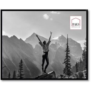 Plastový fotorámeček Haes Deco EF7B Easy Frame Black 40x50 cm pro montáž na zeď
