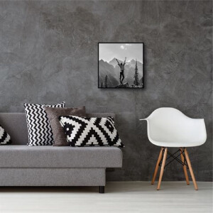 Haes Deco EF18B Easy Frame Plastový fotorámeček černý 50x50 cm