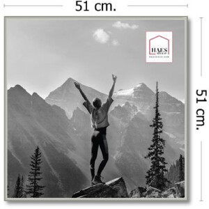 Haes Deco EF18S Easy Frame Plastový rám stříbrný 50x50 cm
