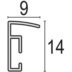 Haes Deco EF18S Easy Frame Plastový rám stříbrný 50x50 cm