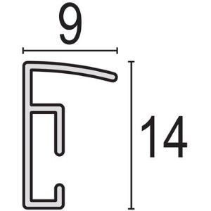 Haes Deco EF4G Easy Frame Plastový fotorámeček zlatý 20x30 cm