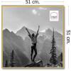 Haes Deco Easy Frame plastový fotorámeček zlatý 50x50 cm