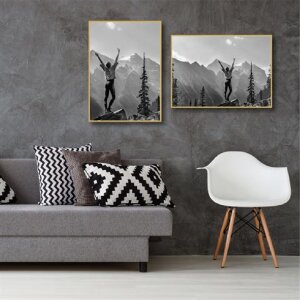 Plastový fotorámeček Haes Deco EF8G Easy Frame Gold 50x70 cm k montáži na zeď