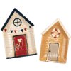 Clayre & Eef 6CE1867 Talíř žlutobéžový 25x17x3 cm Keramika ve venkovském stylu